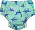 Seafoam Sea Lions Swim Diaper 24 mo - Reusable Eco Snap with Gussets
