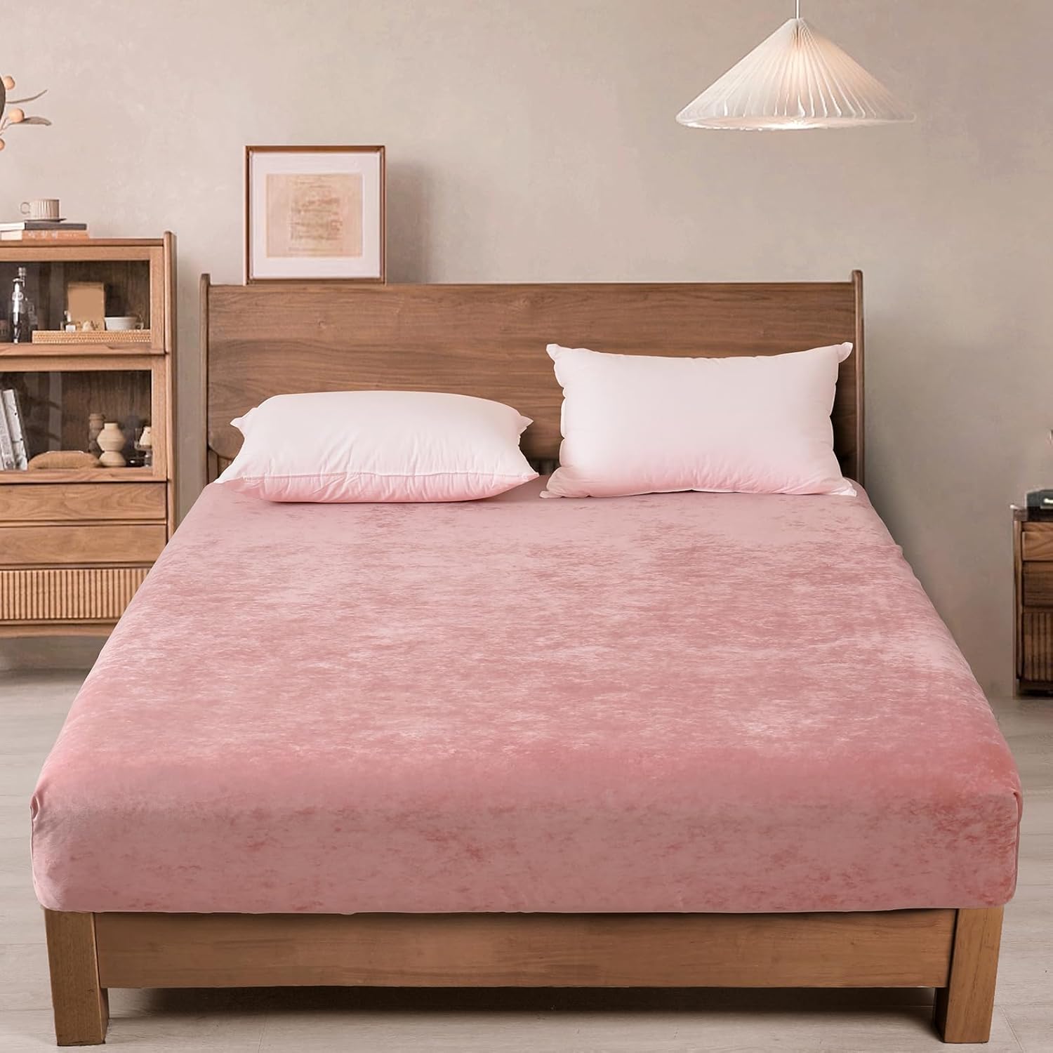 PHF Truly Velvet Fitted Sheet Queen Size for Cozy Comfort