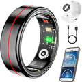 Fit Ring Smart Health Ring for Men & Women (Black, Size 9) - Sleep