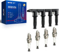 OEM UF620 Ignition Coils & 4504 Double Iridium Spark Plug Set