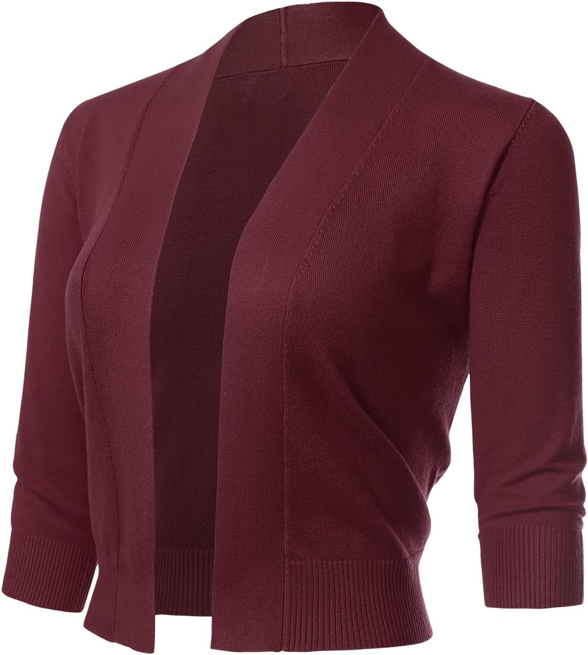 Allsense Women's 3/4 Sleeve Cropped Bolero Shrug Cardigan Review
