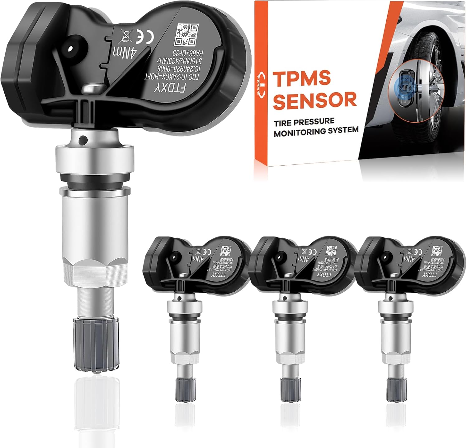 Pre-Programmed TPMS Sensors for Ford & Lincoln Vehicles 4PCS