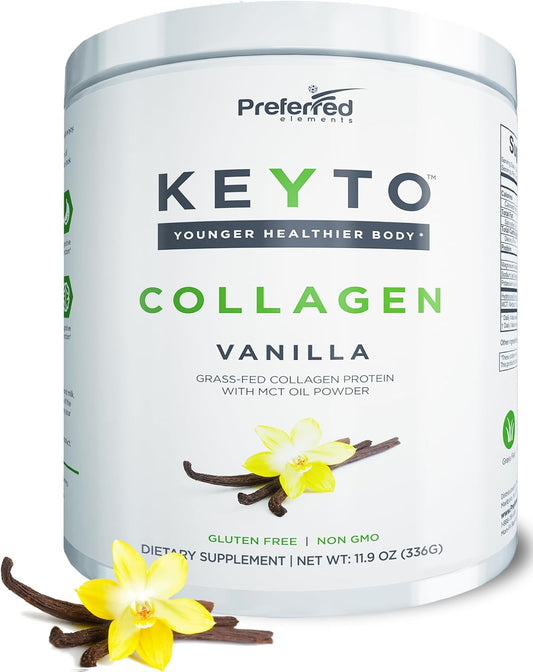 Keto Collagen Protein Powder with MCT Oil for Healthy Skin