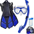 Kids Snorkeling Set Children Mask Fin Snorkel Set - 180 Panoramic View