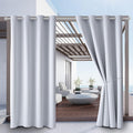 Outdoor Indoor Curtains 2 Panels W52 x L108 Grayish White - Weather