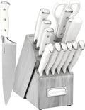 Cuisinart 15-Piece Knife Set with Block Natural/Gray - Forged Cutlery