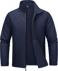 MAGCOMSEN Men's Fleece Lined Softshell Jacket - Warm Waterproof