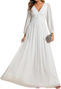 Glamorous A-Line Long Lantern Sleeves Evening Dress for All Occasions