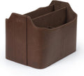 PU Leather Remote Control Holder Desk Organizer - Large Capacity