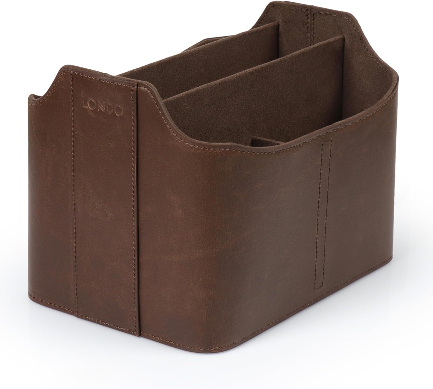 Londo PU Leather Remote Control Holder for Organized Spaces