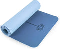 Yoga Mat Non Slip Pilates Fitness Mat 1/4in Thick - Cushioned TPE