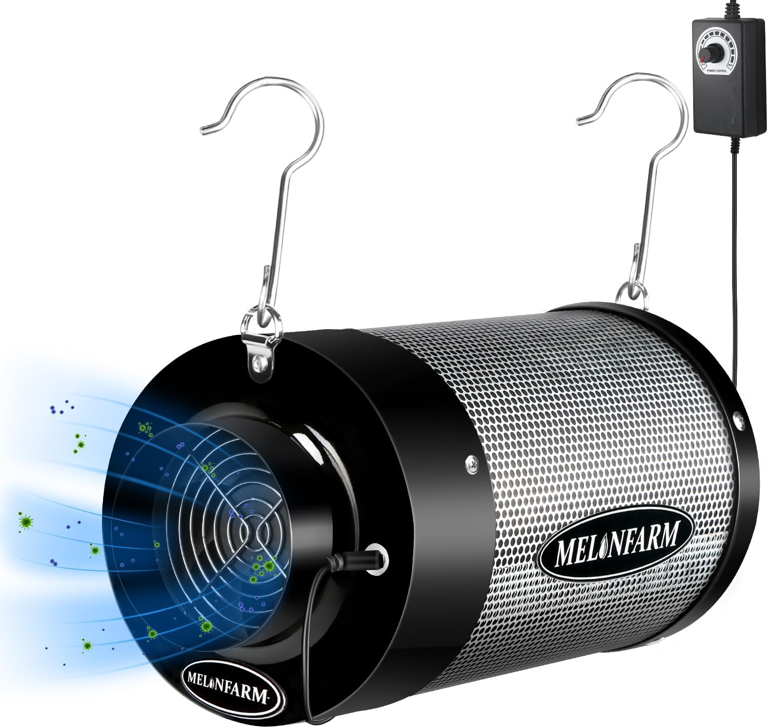 MelonFarm 4 Air Carbon Filter: Enhanced Odor Control & Low Noise Fan