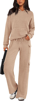 PRETTYGARDEN 2 Piece Women's Tracksuit Set - Cozy Travel Loungewear