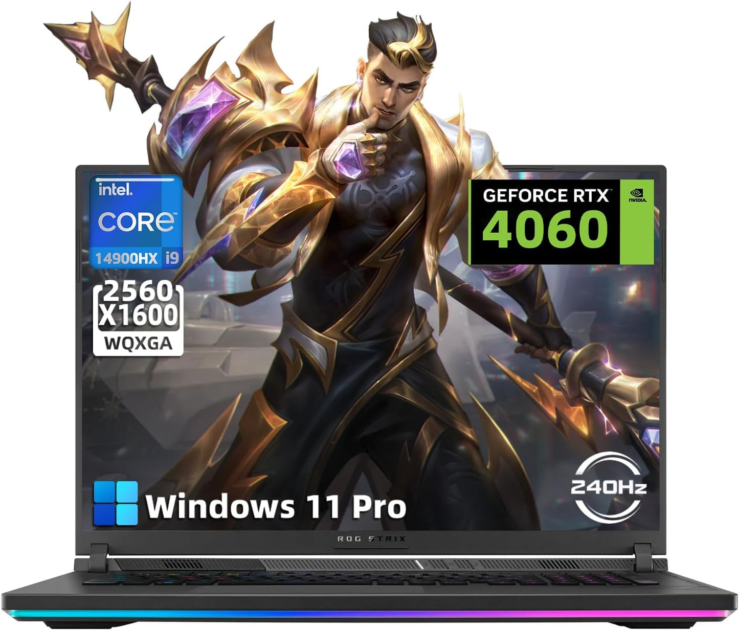 ASUS ROG Strix-G18 Gaming Laptop: 2.5K 240Hz Display, Intel 24-Core i9, RTX 4060