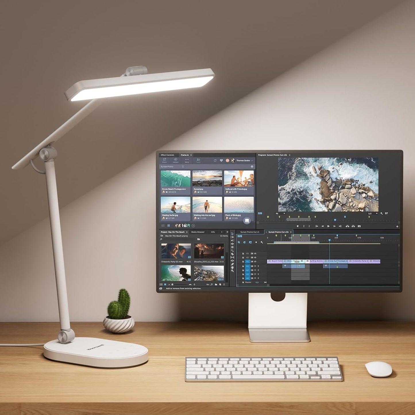 Honeywell Eye-Caring LED Desk Lamp - Dimmable & Timer