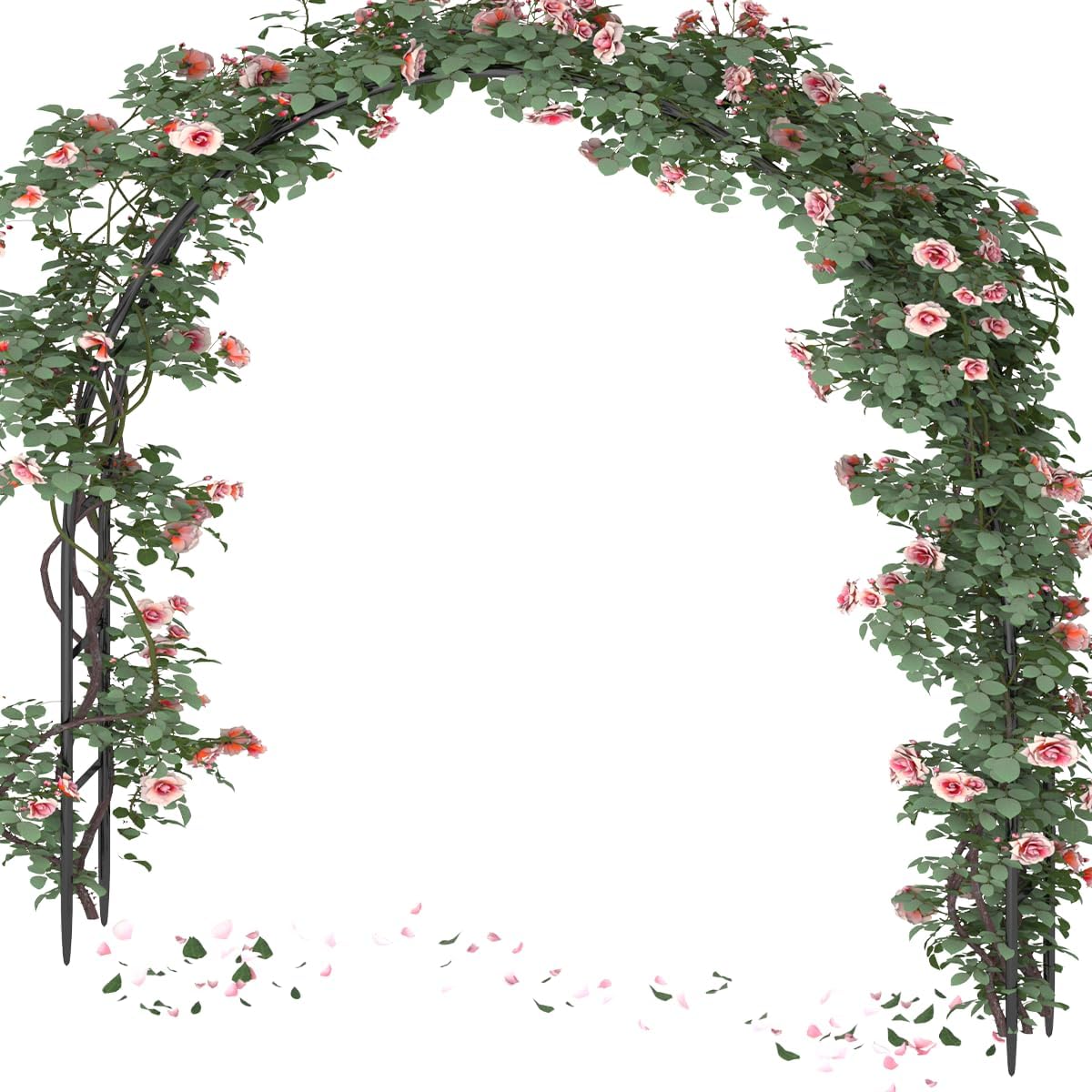Metal Wedding Arch for Ceremony and Garden Decoration 7.7Ft High