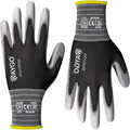 PU Coated Work Gloves L (60 Pairs) - Thin Nylon Grip for Light Duty