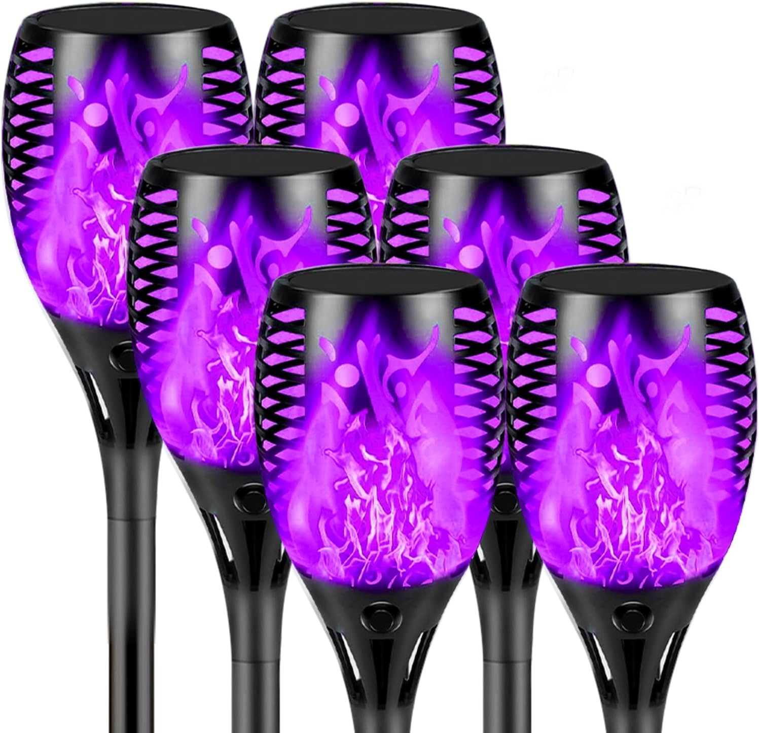 Upgraded Solar Torch Lights Outdoor for Halloween Decor and More