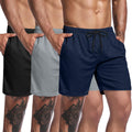 COOFANDY Men's 3 Pack Mesh Workout Gym Shorts - Lightweight Comfort