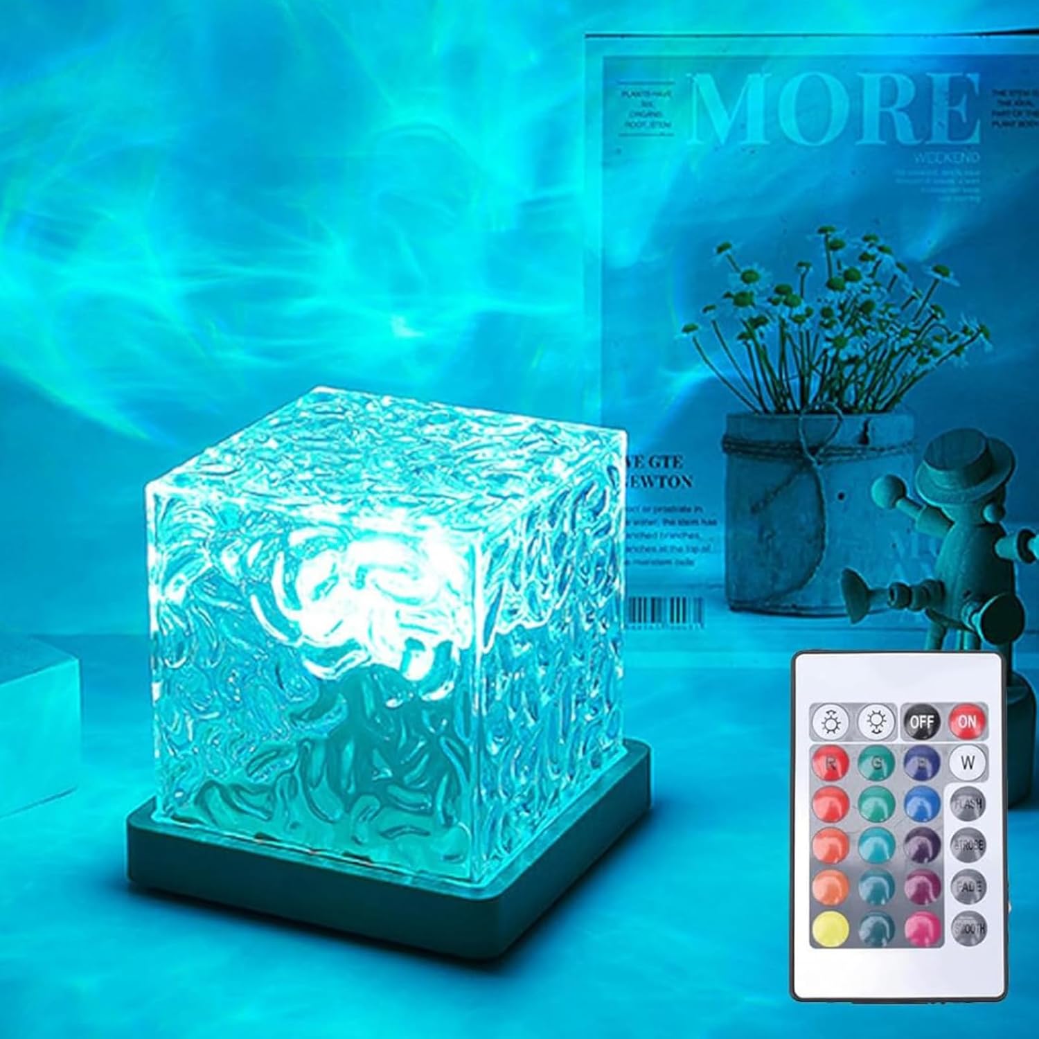 16-Color Ocean Wave Projector: Relaxing Light Show