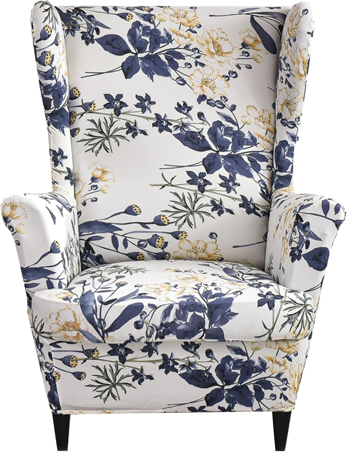 Stretch Spandex Wingback Chair Slipcovers for Living Room