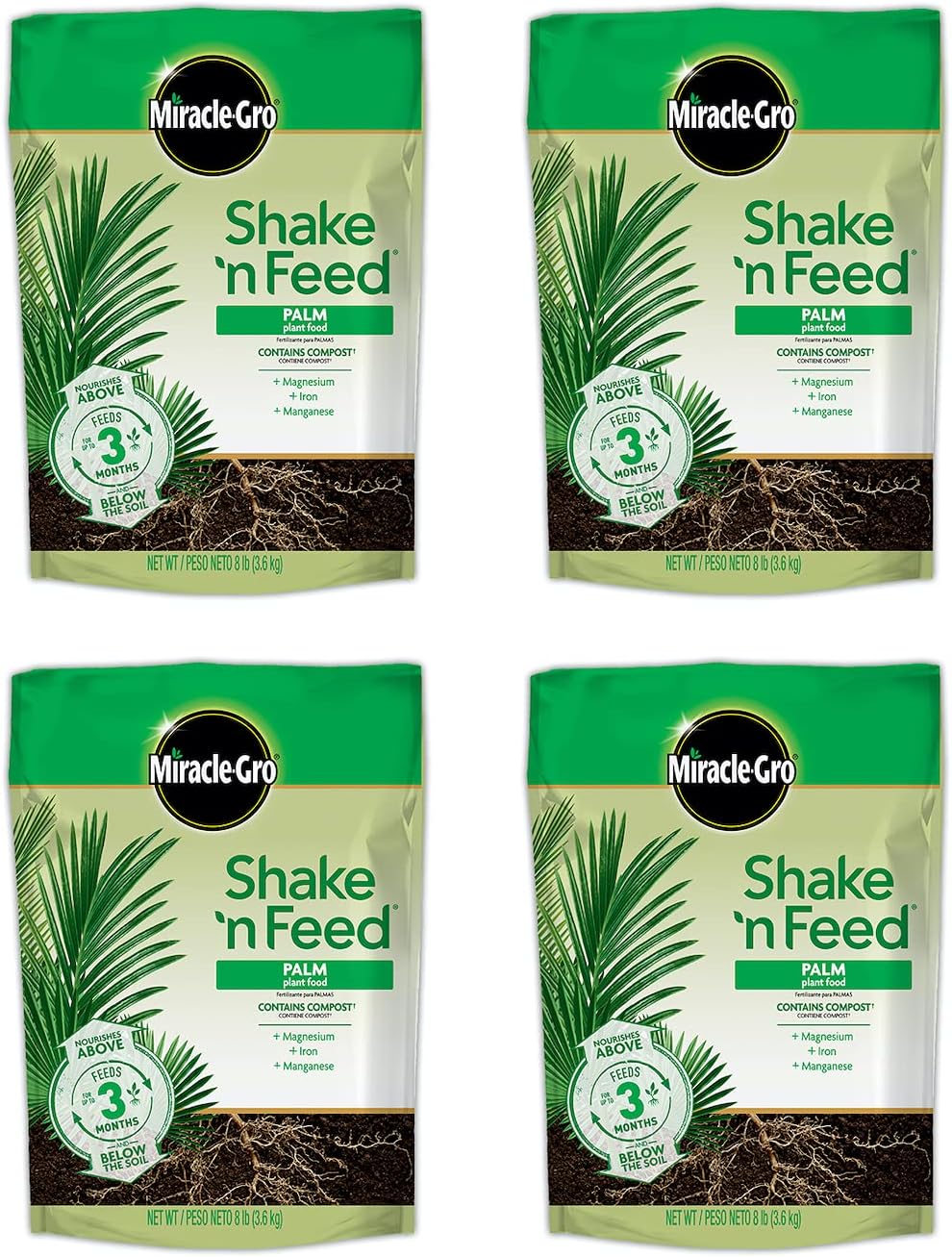 Miracle-Gro Shake 'N Feed Palm Plant Food Refill Bags for Lush Growth