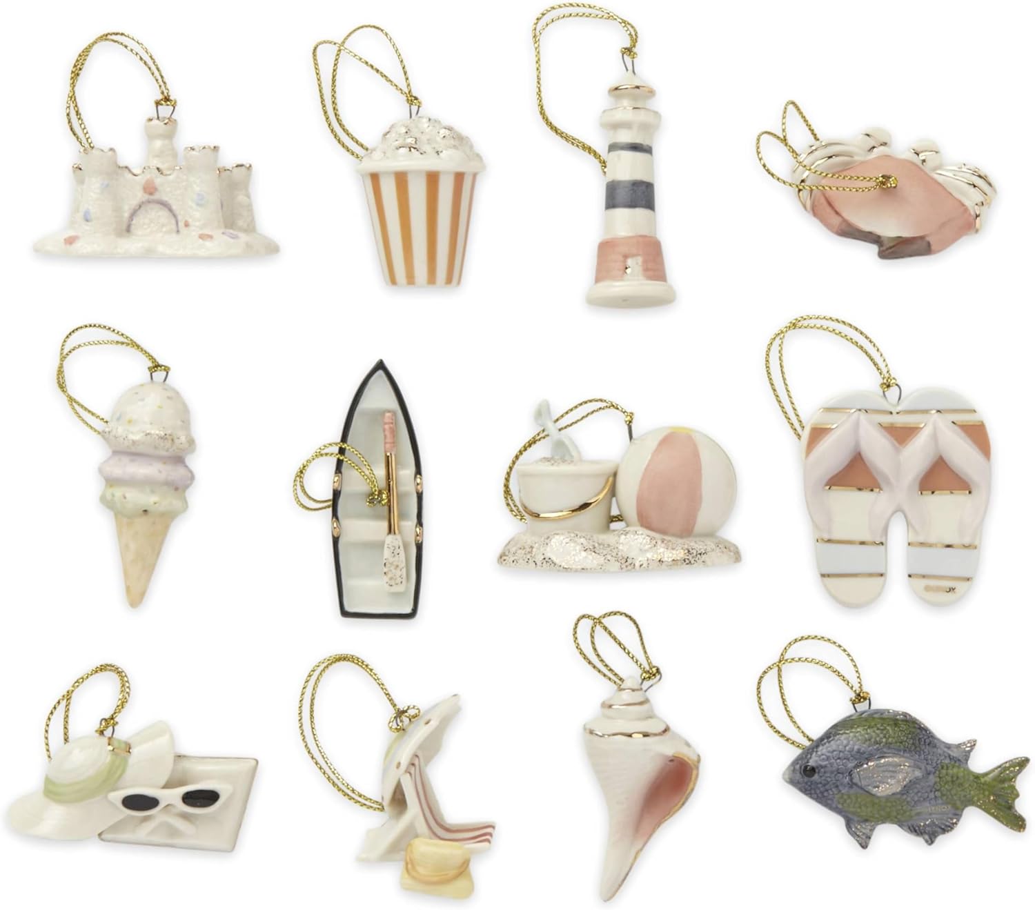 Lenox Summer Mini Ornaments - Charming Porcelain Decor