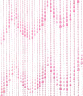 FlavorThings Pink Iridescent Raindrops Beaded Curtain 3 ft x 9 ft