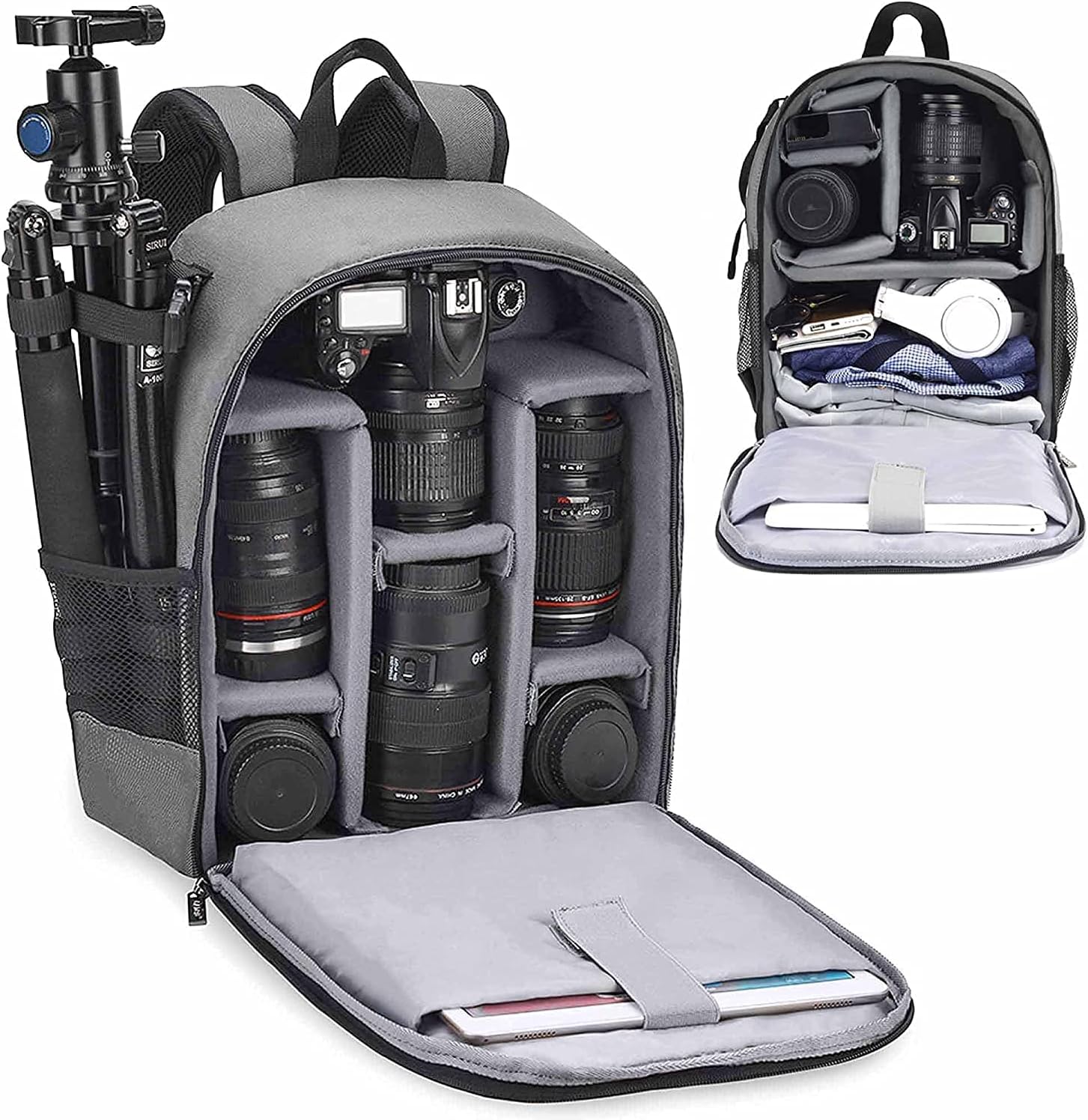 Cwatcun Camera Backpack for SLR DSLR Mirrorless Cameras