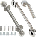 2 Pack Grab Bars for Bathroom 24 in Chrome Stainless Steel - Safe