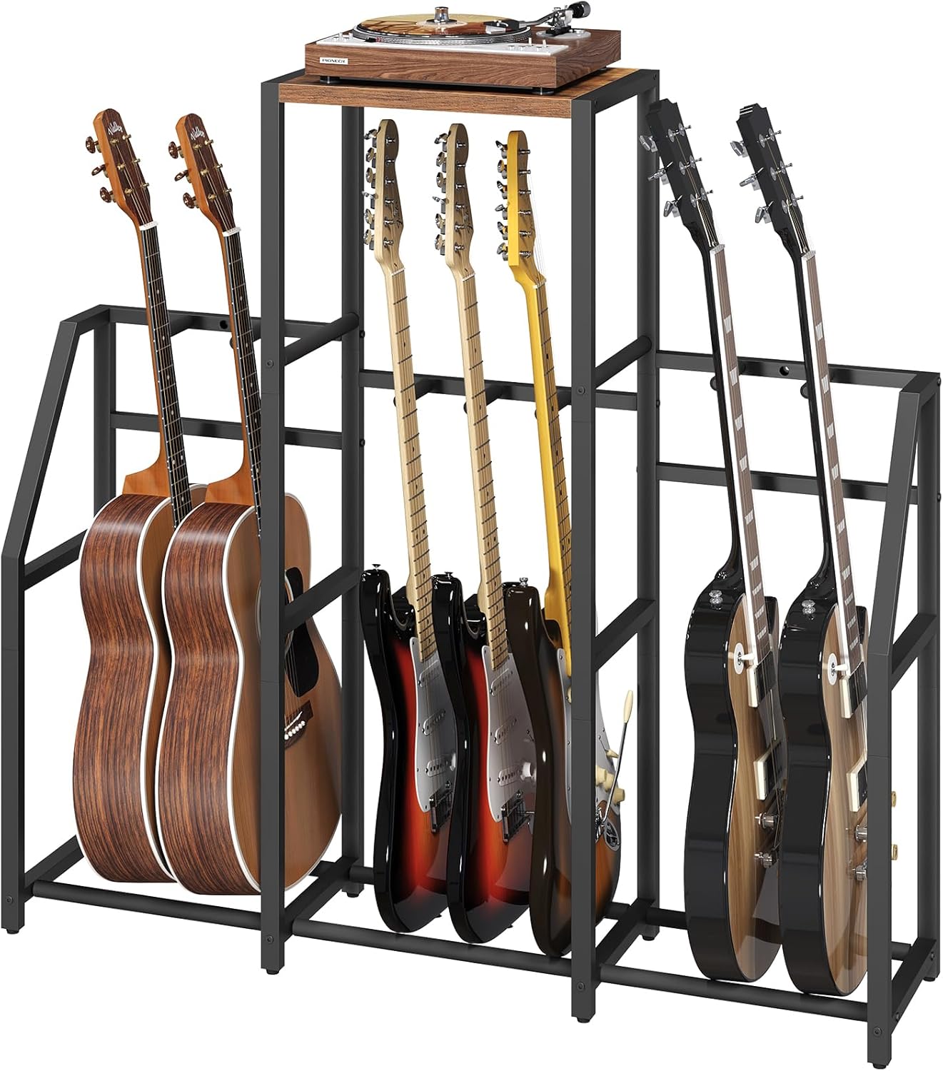 Multi Guitar Rack Stand for 7-10 String Instruments Storage