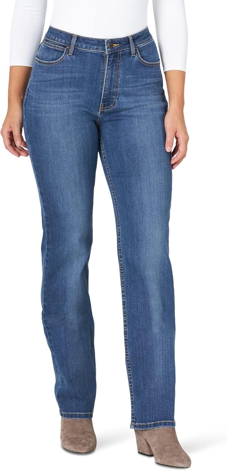 Wrangler Women's High Rise True Straight Fit Jeans for All
