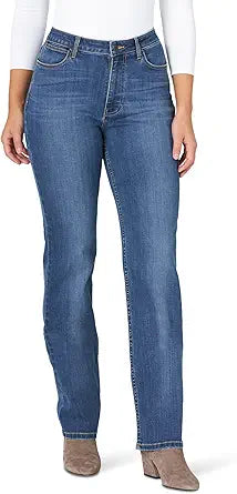 Wrangler Women's High Rise True Straight Fit Jean for Comfort