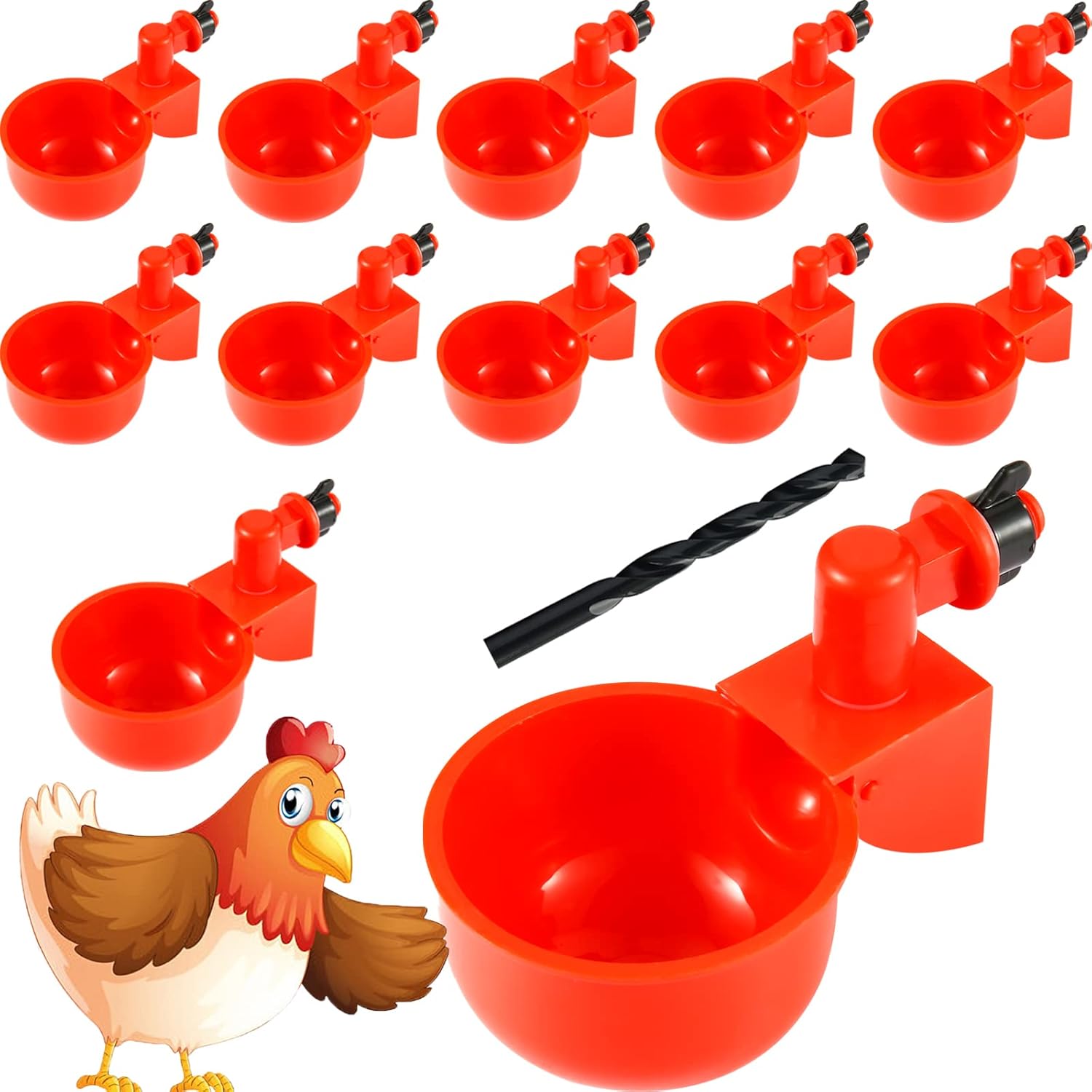 Automatic Chicken Waterer Cups - DIY Solution for Poultry Drinking