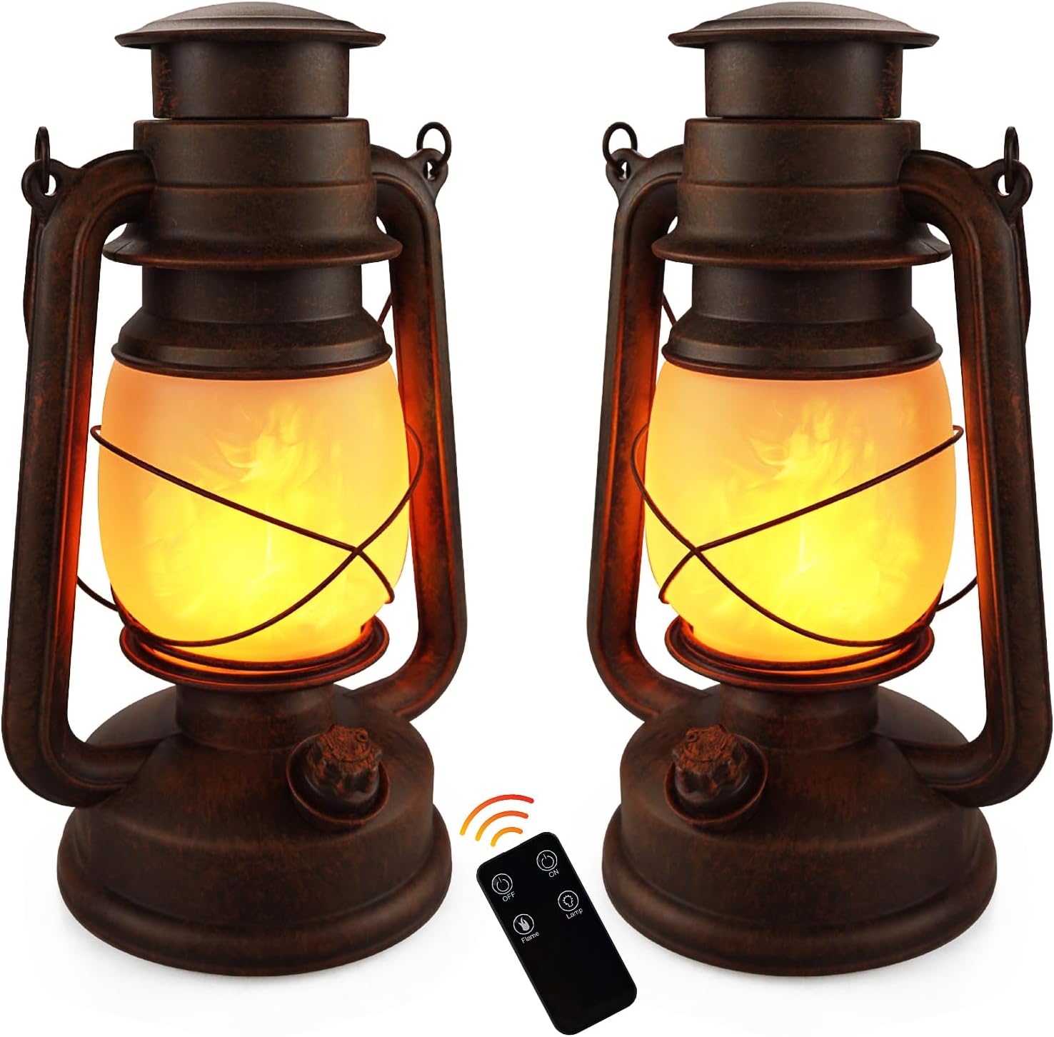 2 Pack Decorative Lanterns for Outdoor and Indoor Use