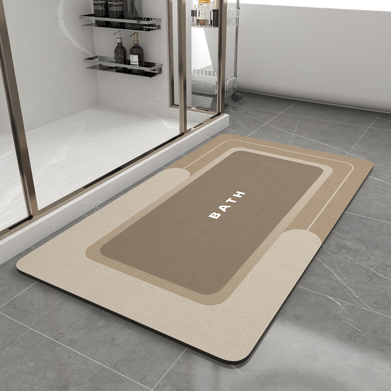 Super Absorbent Non Slip Bath Mat for Bathroom Floor Comfort