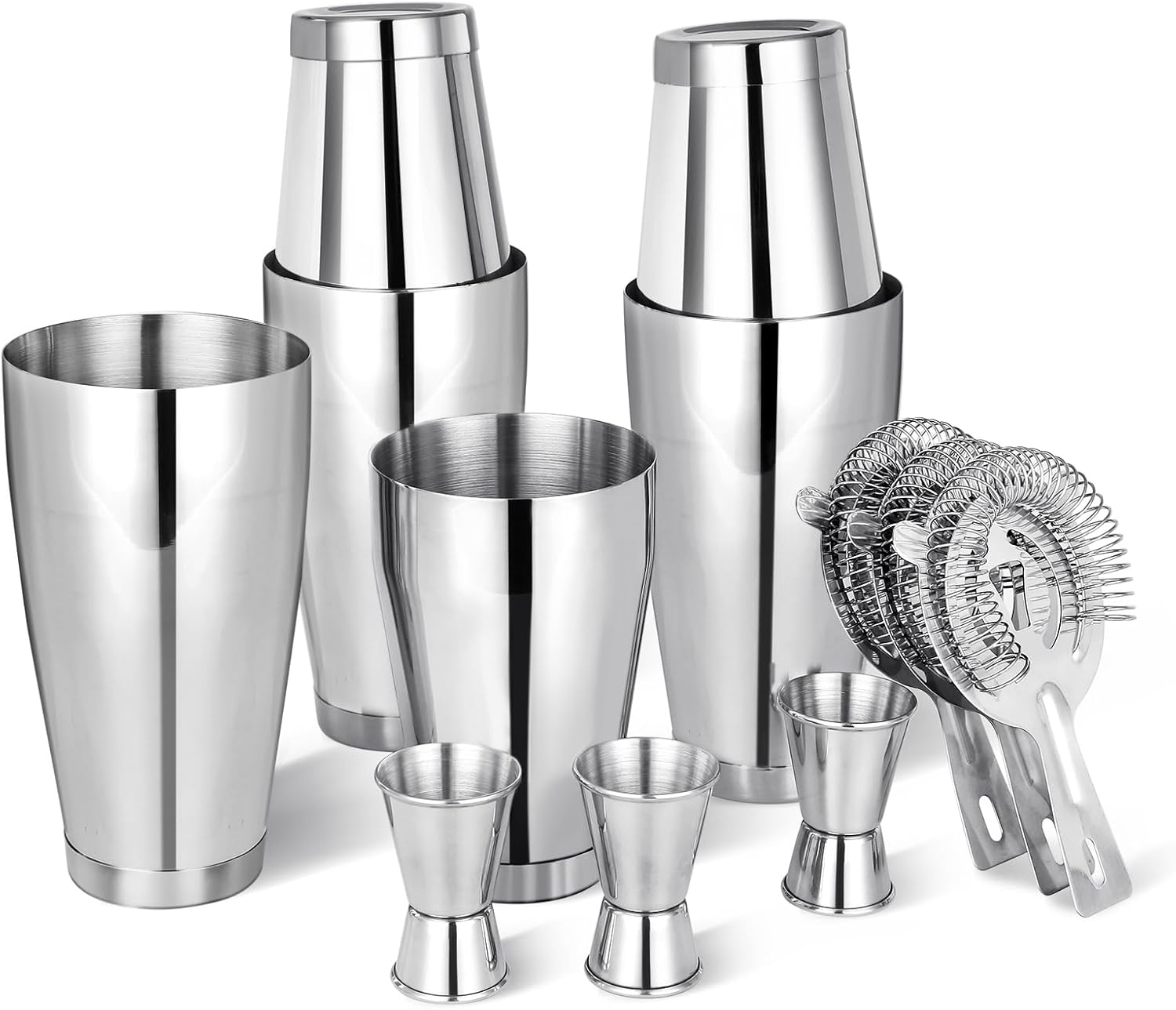 Premium Boston Shaker Set - 12 Pcs Bartender Kit for Perfect Cocktails