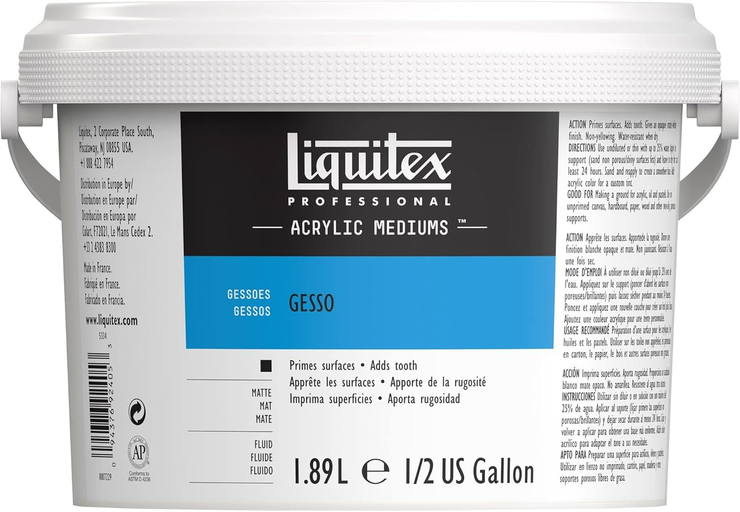 Liquitex Professional Gesso Surface Prep Medium for Artists