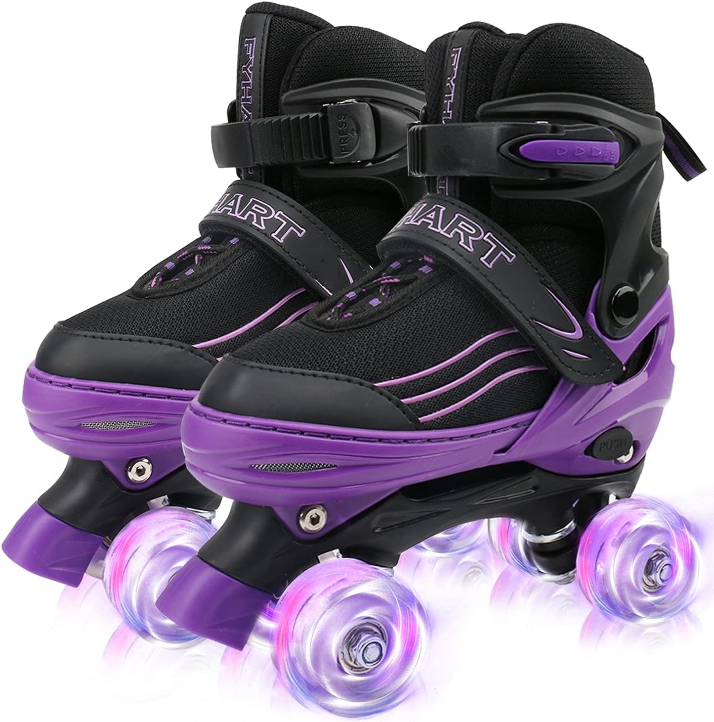 Kids Roller Skates for Beginners with Adjustable Sizes & Lights