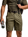 CQR Men's Flex Casual Cargo Shorts - Lightweight Stretch Comfort Tesla