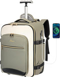 Carry On Backpack with Wheels for Adults - Travel in Style