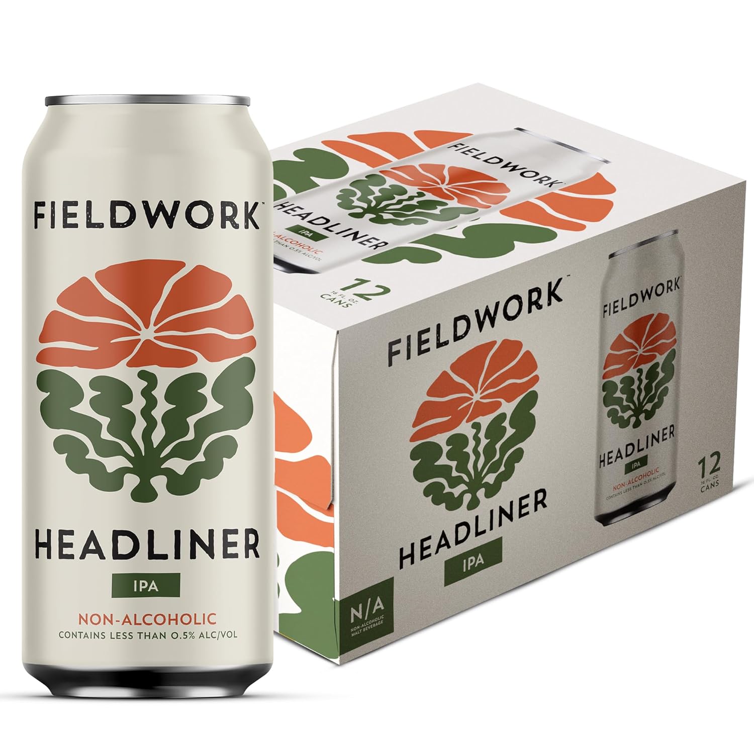 Fieldwork Non-Alcoholic Craft Beer Headliner IPA - Bold Flavor