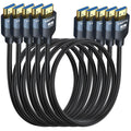 8K HDMI 2.1 Cables 3ft 5-Pack - High Speed Gaming & Monitor Cable
