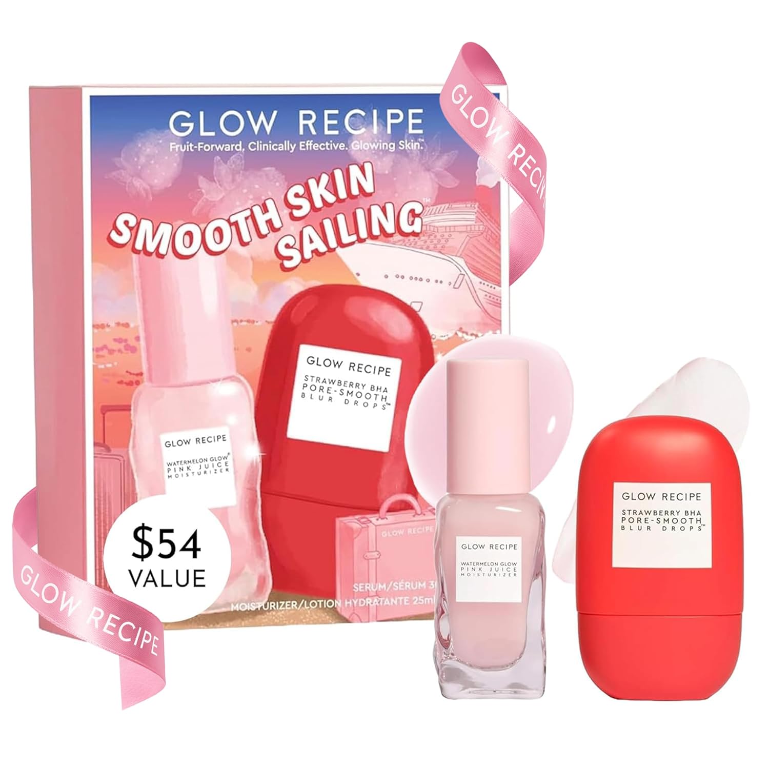 Glow Recipe Smooth Skin Sailing Skincare Set for Radiant Skin