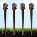 Heavy Duty Metal Fence Post Anchor for Mailbox and Deck Railing