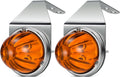 Partsam Amber Glass Watermelon Mirror Turn Signal Lights - Bright