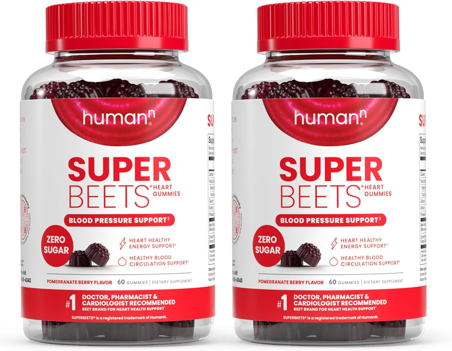 humanN SuperBeets Heart Gummies for Energy Support and Health