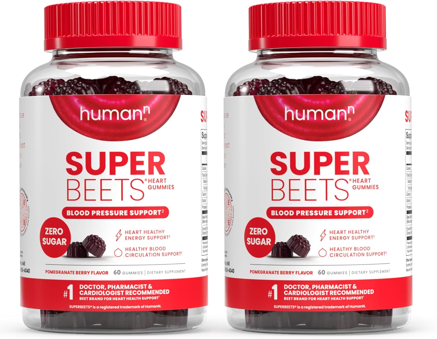 humanN SuperBeets Heart Gummies for Energy Support and Health