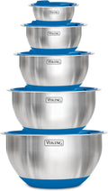 Viking Mixing Bowls Set 10 Piece Stainless Steel - Nesting, Lidded