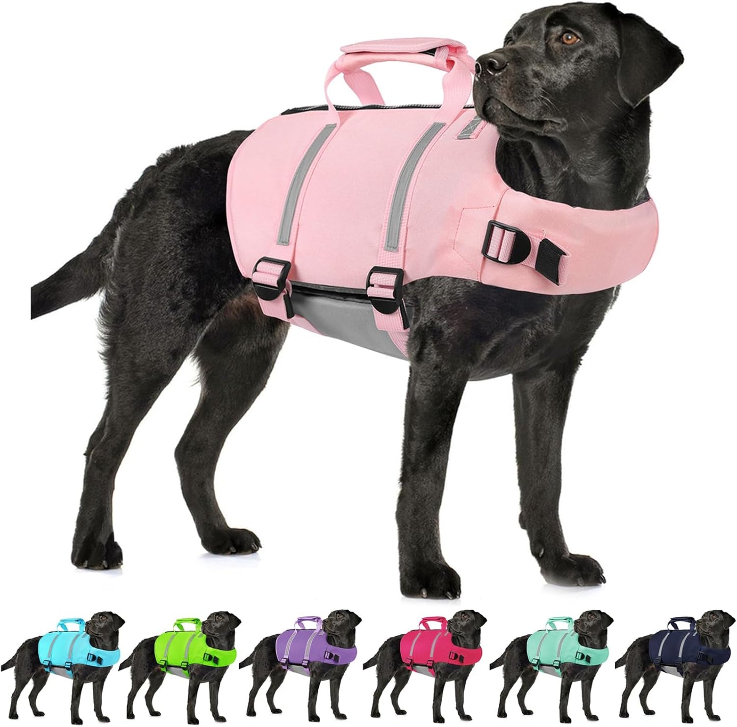 AOFITEE Dog Life Jacket Large Reflective Vest for Swimming XXL